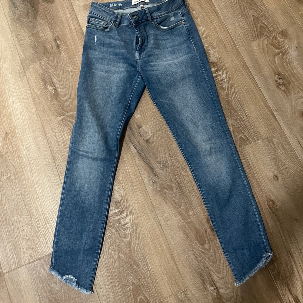 DL1961 Skinny Jeans frayed ankle